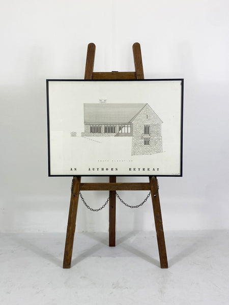 Set of Three Architectural Drawings - An Author's Retreat