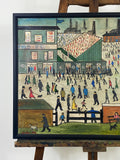 L S Lowry Football Painting by Lockyer Alsop