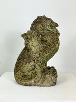 Weathered Garden Stone Dragon Statue