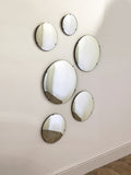 Mid Century Frameless Convex Mirrors