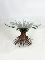 Pair of Mid Century Wheat Sheaf Tables