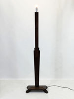 Art Deco Wooden Stepped Floor Lamp