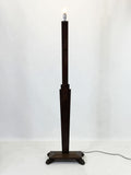 Art Deco Wooden Stepped Floor Lamp