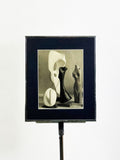 Mid Century Monochrome Framed Sculpture Photo