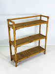 1970's Vintage Italian Bamboo Shelving Unit