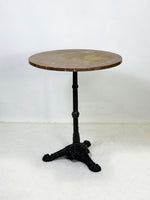 Vintage Cast Iron Table & Round Copper Top