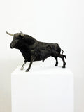 Vintage Papier-Mâché Bull Sculpture