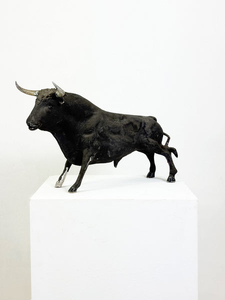 Vintage Papier-Mâché Bull Sculpture