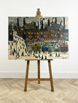 The Fairground, Large L S Lowry Painting by Lockyer Alsop