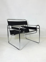 B3 Wassily Armchair in Black Leather