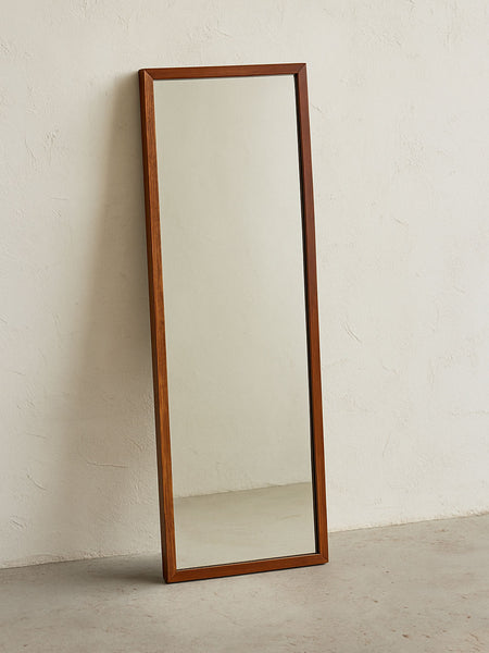 Mid Century Vintage Full Length Danish Mirror