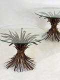 Pair of Mid Century Wheat Sheaf Tables