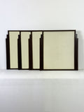 Set of Four Stepped Art Deco Picture Frames