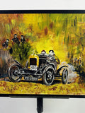 'Old Number One' MG Classic Car Racing Oil Painting