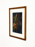 Vintage Textured Abstract Expressionist Oil Painting