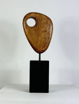 Mid Century Abstract Wooden Sculpture