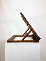 Large Vintage Wooden Table Top Adjustable Book Stand or Portable Easel