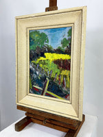 Mid Century Abstract Landscape Oil Painting