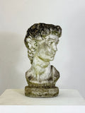 Weathered Classical Bust of Michelangelo's David