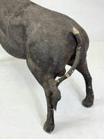 Vintage Papier-Mâché Bull Sculpture