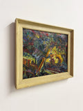 Mid Century Original Artwork Abstract Oil Painting