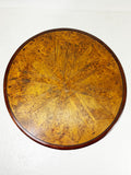 Burr Walnut Marquetry Inlaid Side Table