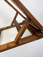 Large Vintage Wooden Table Top Adjustable Book Stand or Portable Easel