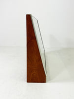 Large Free Standing Mid Century Teak Dressing Table Mirror