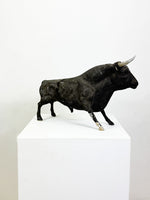 Vintage Papier-Mâché Bull Sculpture