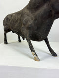Vintage Papier-Mâché Bull Sculpture