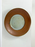 Arts and Crafts Vintage Round Copper Wall Mirror