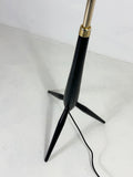 Mid Century Ebonised Tripod Floor Lamp