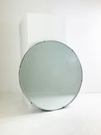 Large Mid Century Round Frameless Mirror