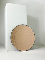 Art Deco Rose Gold Round Mirror