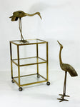 Vintage Italian Brass Drinks Trolley