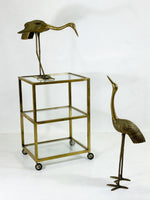 Vintage Italian Brass Drinks Trolley