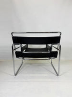 B3 Wassily Armchair in Black Leather