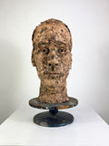 Cicely Dewe Fired Clay Bust Sculpture – 1966 Southampton Art Gallery Exhibition Piece