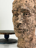 Cicely Dewe Fired Clay Bust Sculpture – 1966 Southampton Art Gallery Exhibition Piece