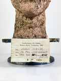Cicely Dewe Fired Clay Bust Sculpture – 1966 Southampton Art Gallery Exhibition Piece