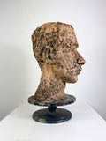 Cicely Dewe Fired Clay Bust Sculpture – 1966 Southampton Art Gallery Exhibition Piece