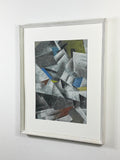 Mid Century Cubist Abstract in Pastel