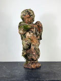 Pair of Vintage Weathered Terracotta Cherub Statues