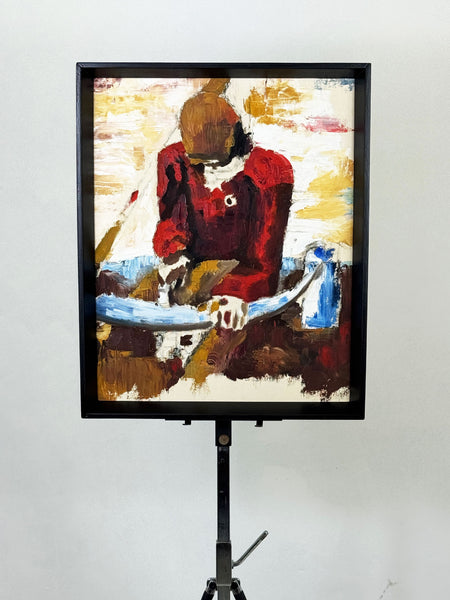 Mid Century Portrait in Oil