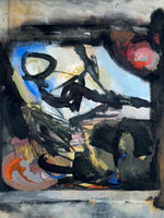 Mid Century Abstract Gouache Painting by Owen Kendrick