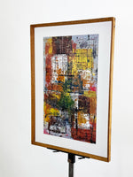 Vintage Cubist Abstract Painting