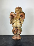Pair of Vintage Weathered Terracotta Cherub Statues