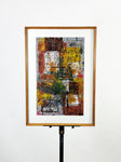 Vintage Cubist Abstract Painting
