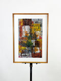 Vintage Cubist Abstract Painting