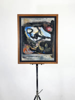 Mid Century Abstract Gouache Painting by Owen Kendrick